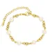 vandfast perle armbånd i forgyldt stål - OCEANA