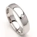 Vielsesring i sølv 0,05 ct