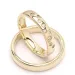 stjernedrys vielsesringe i 9 karat guld 0,126 ct - sæt