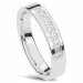 elegant Damering i 14 karat hvidguld 0,015 ct