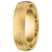 Mat bred vielsesring i 14 karat guld