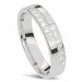Elegant Damering i 14 karat hvidguld 0,0165 ct