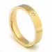 Vielsesring i 9 karat guld 0,02 ct