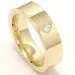 Vielsesring i 9 karat guld 0,1 ct