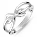 infinity ring i rhodineret sølv