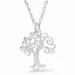 16 mm livets træ vedhæng med halskæde i sølv