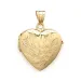 19 x 21 mm hjerte medaljon i 9 karat guld