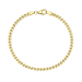 BNH panserarmbånd i forgyldt sølv 21 cm x 2,7 mm