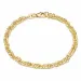 BNH singaporearmbånd i 8 karat guld 18,5 cm x 3,5 mm
