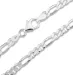 Figarohalskæde i sølv 40 cm x 4,6 mm