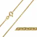 BNH Anker facet armbånd i 8 karat guld 21 cm x 1,4 mm