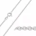 BNH anker rund armbånd i sølv 21 cm x 1,9 mm