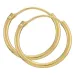 15 mm BNH creoler i 14 karat guld