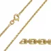 BNH Anker facet halskæde i 14 karat guld 70 cm x 1,6 mm