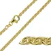 BNH anker rund armbånd i 14 karat guld 18,5 cm x 2,0 mm