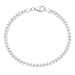 BNH panserarmbånd i sølv 17 cm x 4,0 mm