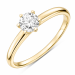 0,50 ct lab grown diamant solitairering i 9 karat guld 0,50 ct