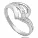 hvid zirkon ring i sølv
