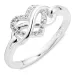 infinity zirkon ring i sølv