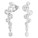 zirkon øreringe i sølv - Bubbly Sparkle