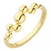 kugle ring i forgyldt sølv - Bubbly Pure