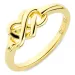 infinity ring i forgyldt sølv - Amoré
