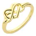 infinity ring i forgyldt sølv - Amoré