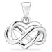 hjerte infinity vedhæng i sølv - Amoré