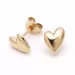 hjerte øreringe i 9 karat guld