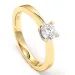 0,20 ct solitaire ring i 14 karat guld