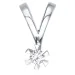 diamant solitairevedhæng i 14 karat hvidguld 0,10 ct