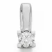 diamant solitairevedhæng i 14 karat hvidguld 0,30 ct