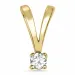 diamant vedhæng i 14 karat guld 0,05 ct