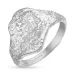 zirkon ring i sølv
