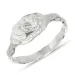 zirkon ring i sølv