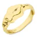 ring i forgyldt sølv - Lumé Etched