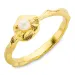 perle ring i forgyldt messing - Eliné