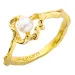 perle ring i forgyldt messing - Eliné