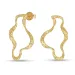 øreringe i forgyldt messing - Eliné