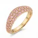 pink ring i forgyldt messing - Lumé Illume