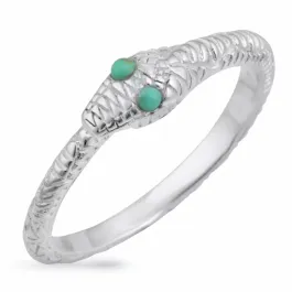 Gotisk Ring Med En Slange
