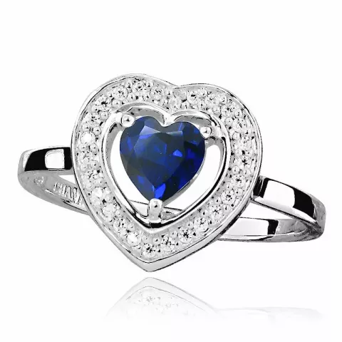blå sølv ring i sølv
