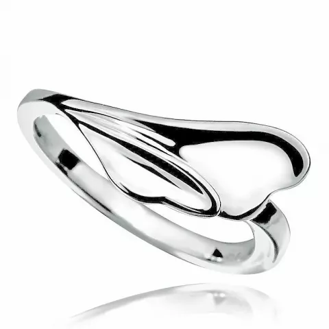 Blank abstrakt ring i sølv