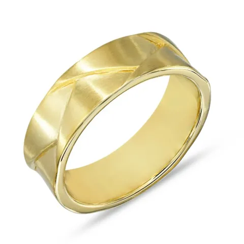 ring i forgyldt sølv