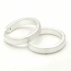 15 mm sølv creoler i sølv