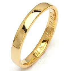 Vielsesring fra randers sølv i 14 karat guld