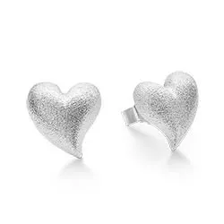 Randers Sølv hjerte øreringe i sølv