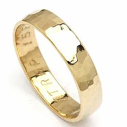 Vielsesring fra randers sølv i 14 karat guld