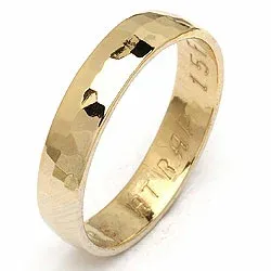 Vielsesring fra randers sølv i 14 karat guld