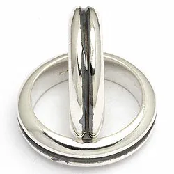 Vielsesringe fra randers sølv i oxideret sterlingsølv